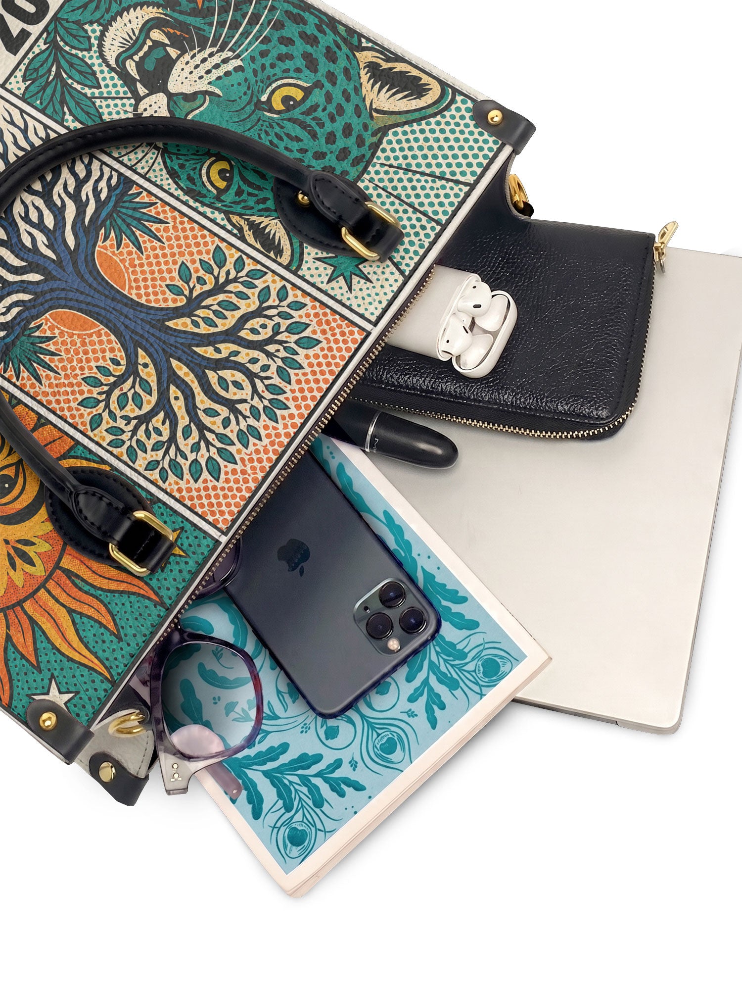 "Feroz. Arraigada. Radiante" ver.3 Leather Handbag - interior | Paleta Bags