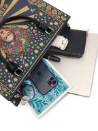 "Eres la mujer que alguna vez soñaste ser" ver.3 Leather Handbag - interior | Paleta Bags