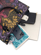 "Caí, me levanté, florecí" ver.4 Leather Handbag - interior | Paleta Bags