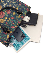 "Se amó hasta florecer" ver.6 Leather Handbag - interior | Paleta Bags