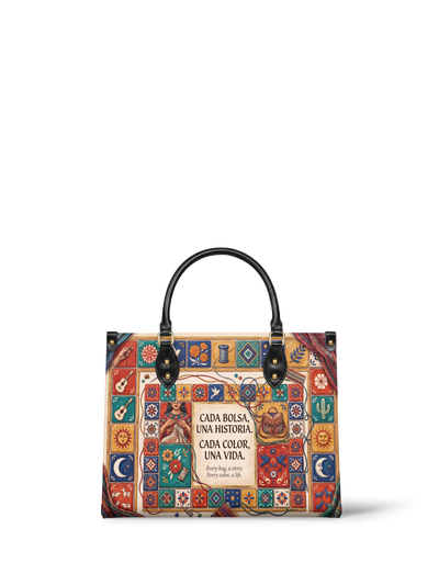 "Cada bolsa, una historia" ver.1 Leather Handbag