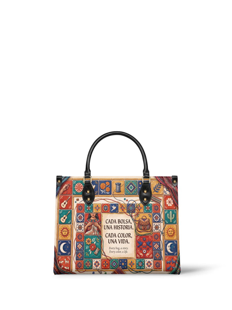 "Cada bolsa, una historia" ver.1 Leather Handbag