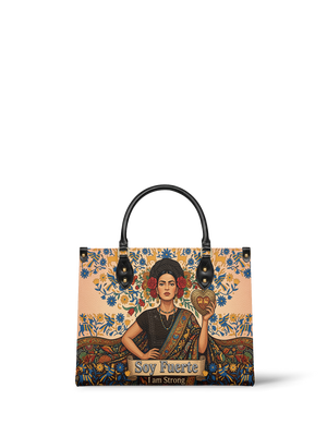 "Soy Fuerte" ver.3 Leather Handbag