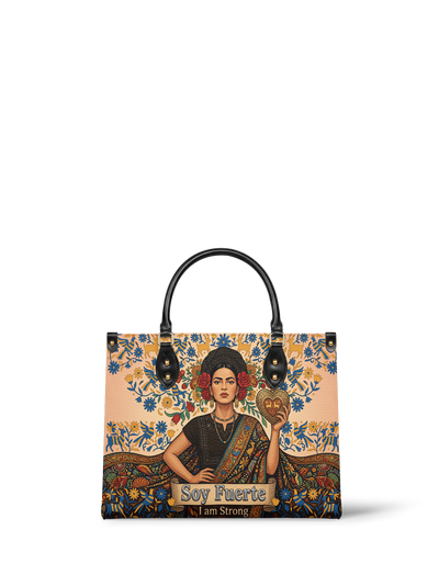 "Soy Fuerte" ver.3 Leather Handbag