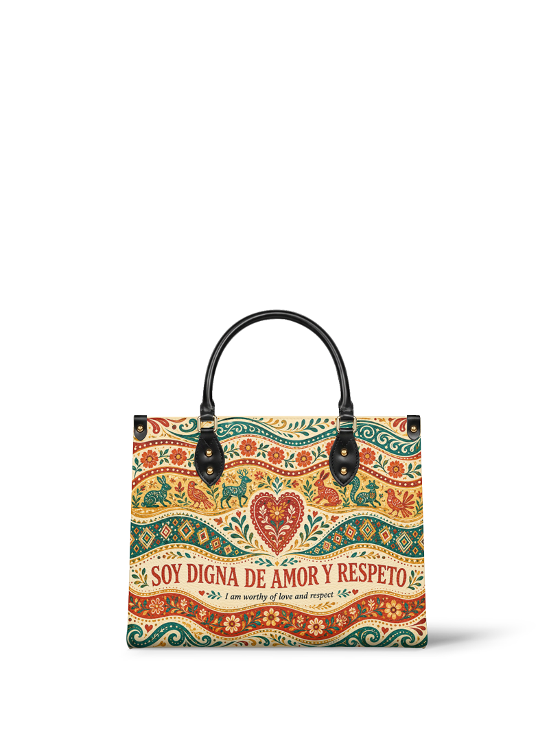 "Otomi Wild Embroidery" ver.1 Leather Handbag