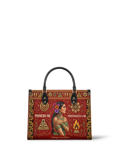 "Primero me pertenezco a mí" ver.8 Leather Handbag