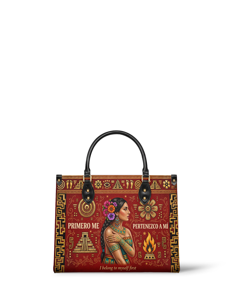 "Primero me pertenezco a mí" ver.8 Leather Handbag