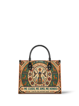 "Me cuido, me amo, me honro" ver.1 Leather Handbag