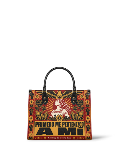 "Primero me pertenezco a mí" ver.3 Leather Handbag