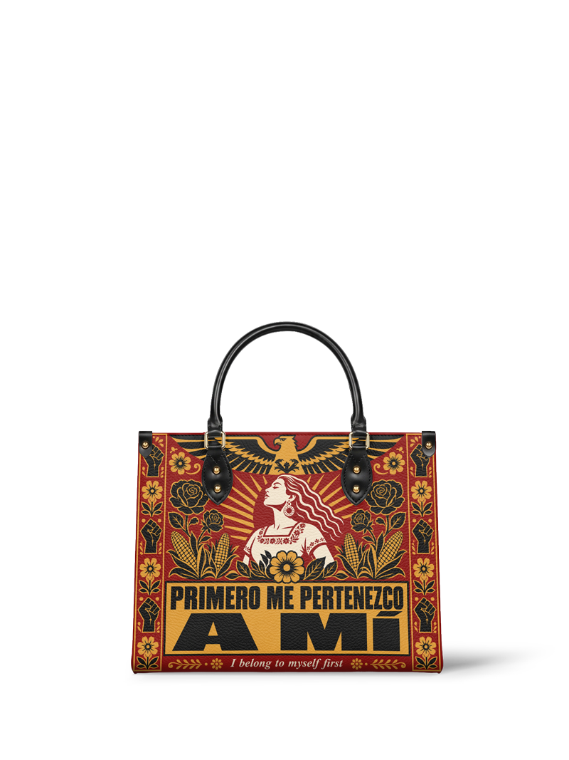 "Primero me pertenezco a mí" ver.3 Leather Handbag
