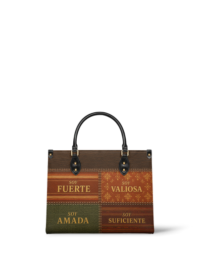 "LAS CUATRO VERDADES" ver.3 Leather Handbag