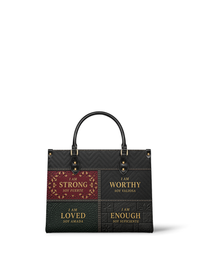 "BILINGÜE" ver.2 Leather Handbag