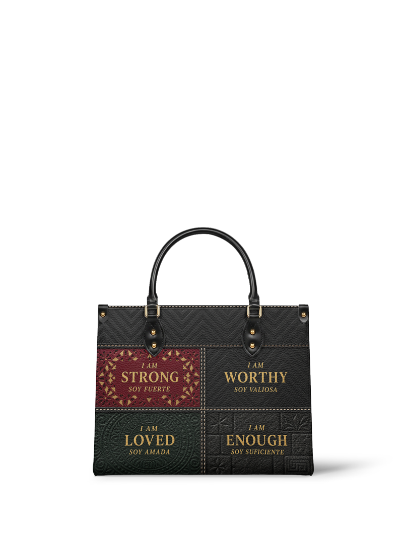 "BILINGÜE" ver.2 Leather Handbag