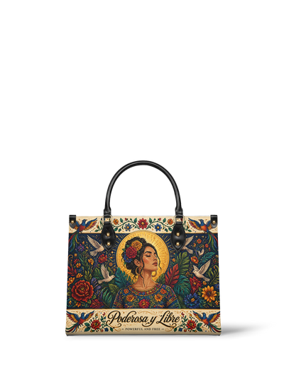 "Poderosa y Libre" ver.1 Leather Handbag