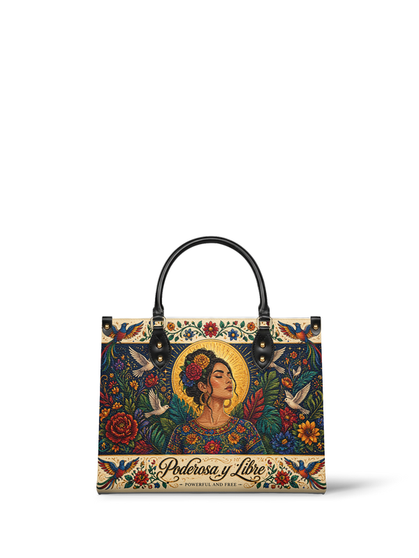 "Poderosa y Libre" ver.1 Leather Handbag