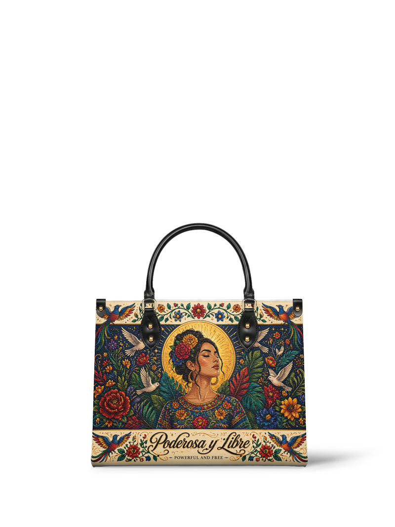 "Poderosa y Libre" ver.1 Leather Handbag
