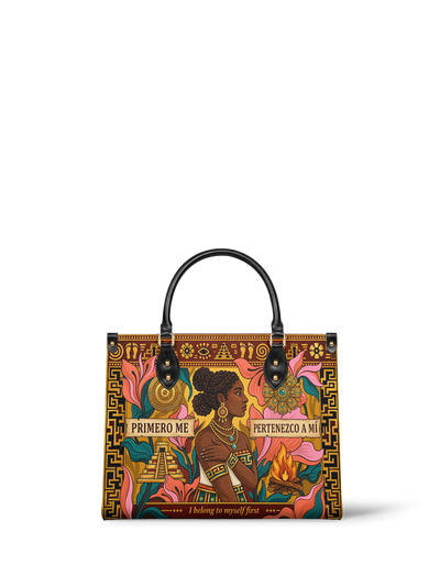 "Primero me pertenezco a mí" ver.6 Leather Handbag