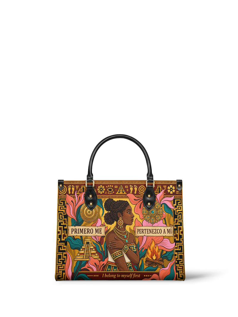 "Primero me pertenezco a mí" ver.6 Leather Handbag