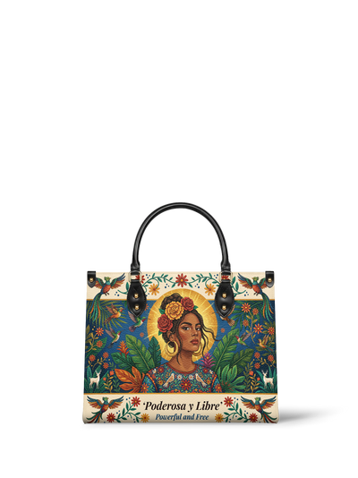 "Poderosa y Libre" ver.3 Leather Handbag