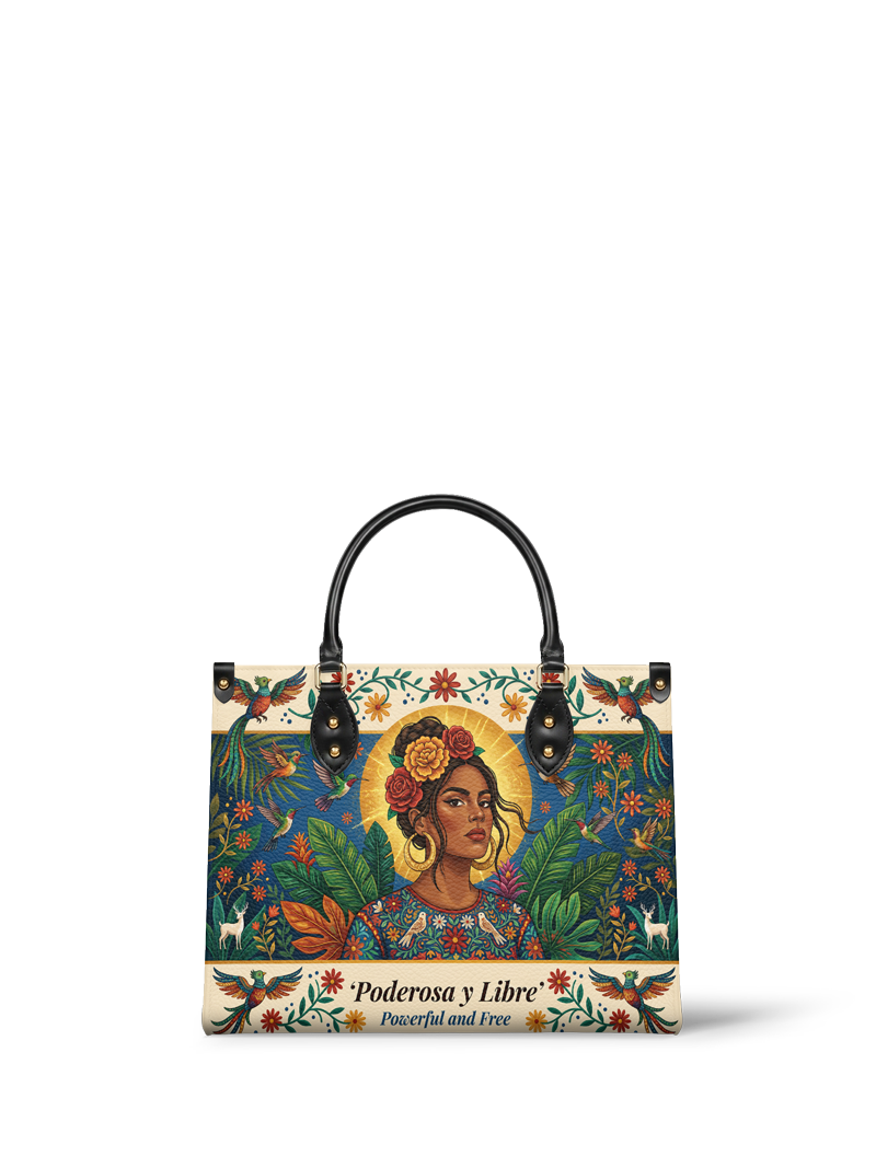 "Poderosa y Libre" ver.3 Leather Handbag