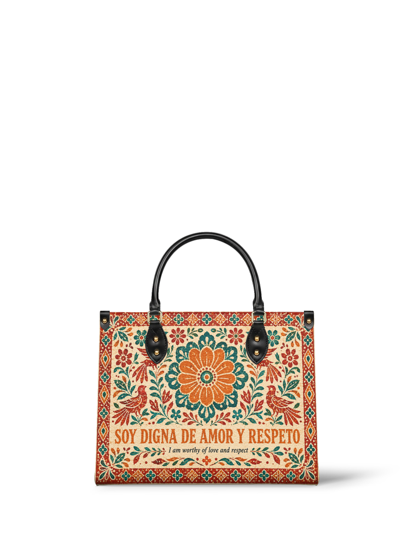 "Otomi Wild Embroidery" ver.5 Leather Handbag