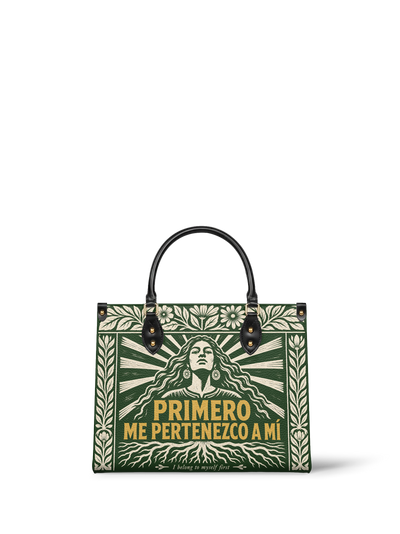 "Primero me pertenezco a mí" ver.4 Leather Handbag