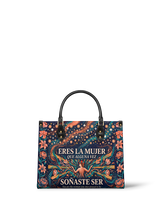 "Eres la mujer que alguna vez soñaste ser" ver.5 Leather Handbag