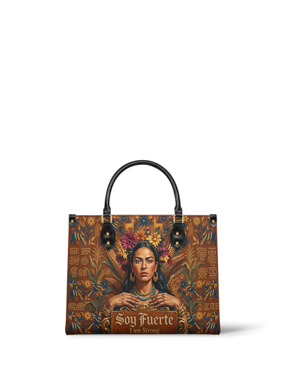 "Soy Fuerte" ver.4 Leather Handbag