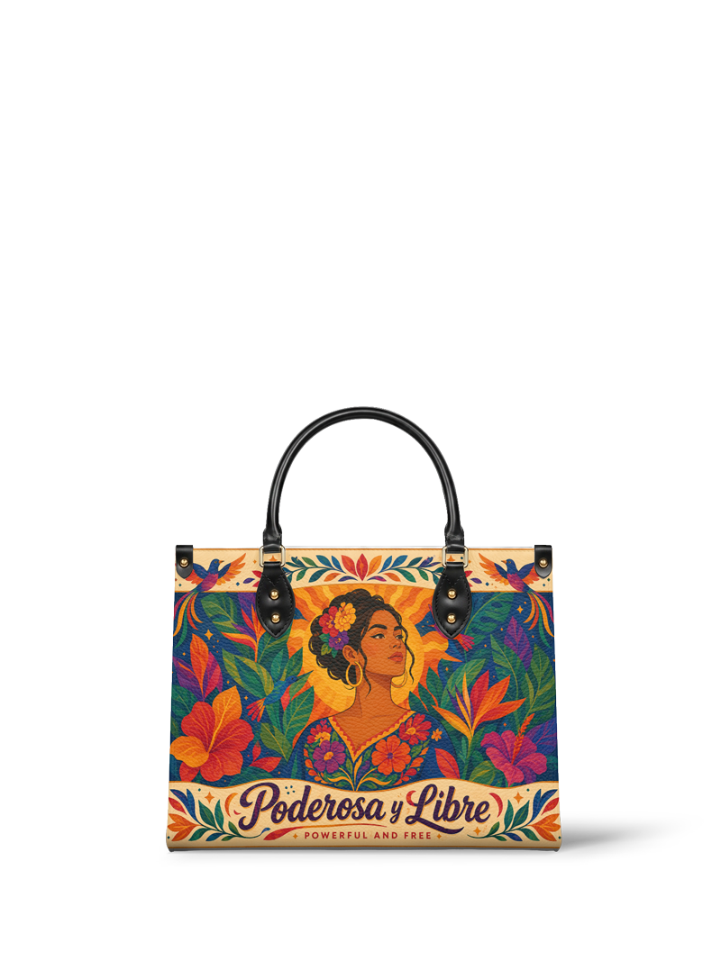 "Poderosa y Libre" ver.2 Leather Handbag
