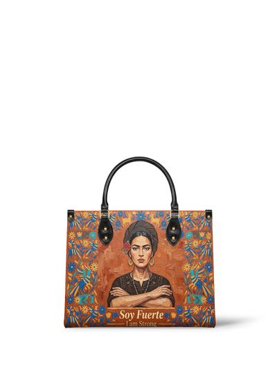 "Soy Fuerte" ver.5 Leather Handbag