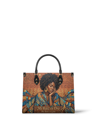 "Mi Raíz es Oro" ver.4 Leather Handbag