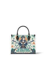"No pido permiso para ocupar espacio" ver.4 Leather Handbag