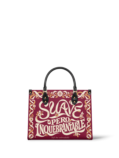 "Suave pero inquebrantable" ver.1 Leather Handbag