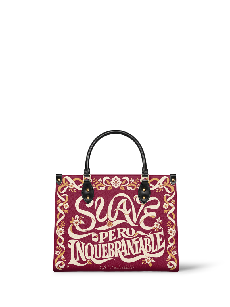 "Suave pero inquebrantable" ver.1 Leather Handbag