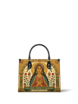 "Mi amor propio es sagrado" ver.2 Leather Handbag