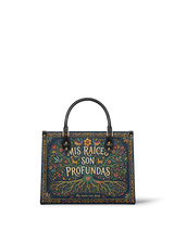 "Mis Raíces son Profundas" ver.4 Leather Handbag