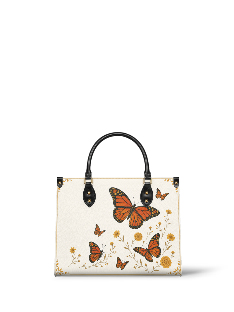 "PAPALOTL" Leather Handbag