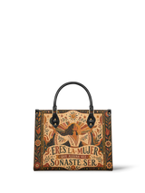 "Eres la mujer que alguna vez soñaste ser" ver.1 Leather Handbag