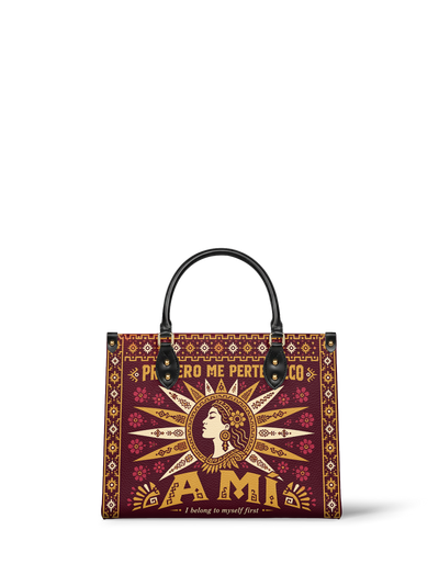 "Primero me pertenezco a mí" ver.5 Leather Handbag