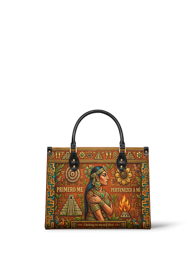 "Primero me pertenezco a mí" ver.7 Leather Handbag