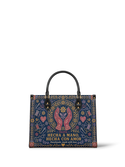 "Hecha a mano, hecha con amor" ver.4 Leather Handbag