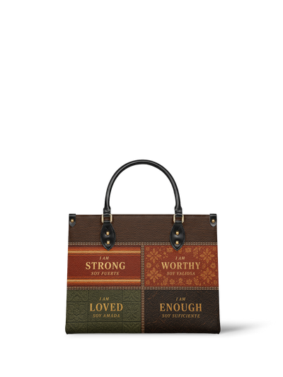 "BILINGÜE" ver.3 Leather Handbag