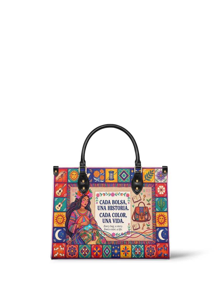 "Cada bolsa, una historia" ver.2 Leather Handbag