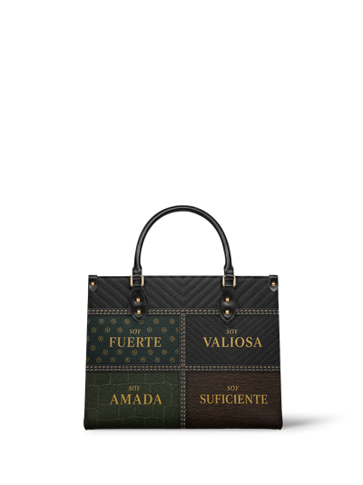 "LAS CUATRO VERDADES" ver.2 Leather Handbag