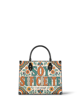 "Soy suficiente, tal y como soy" ver.4 Leather Handbag