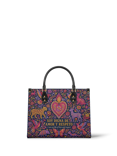 "Otomi Wild Embroidery" ver.2 Leather Handbag