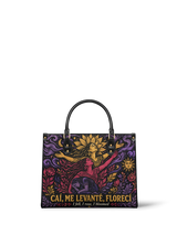 "Caí, me levanté, florecí" ver.4 Leather Handbag