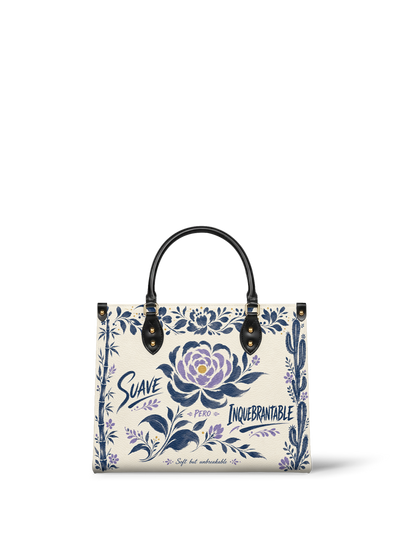"Suave pero inquebrantable" ver.2 Leather Handbag