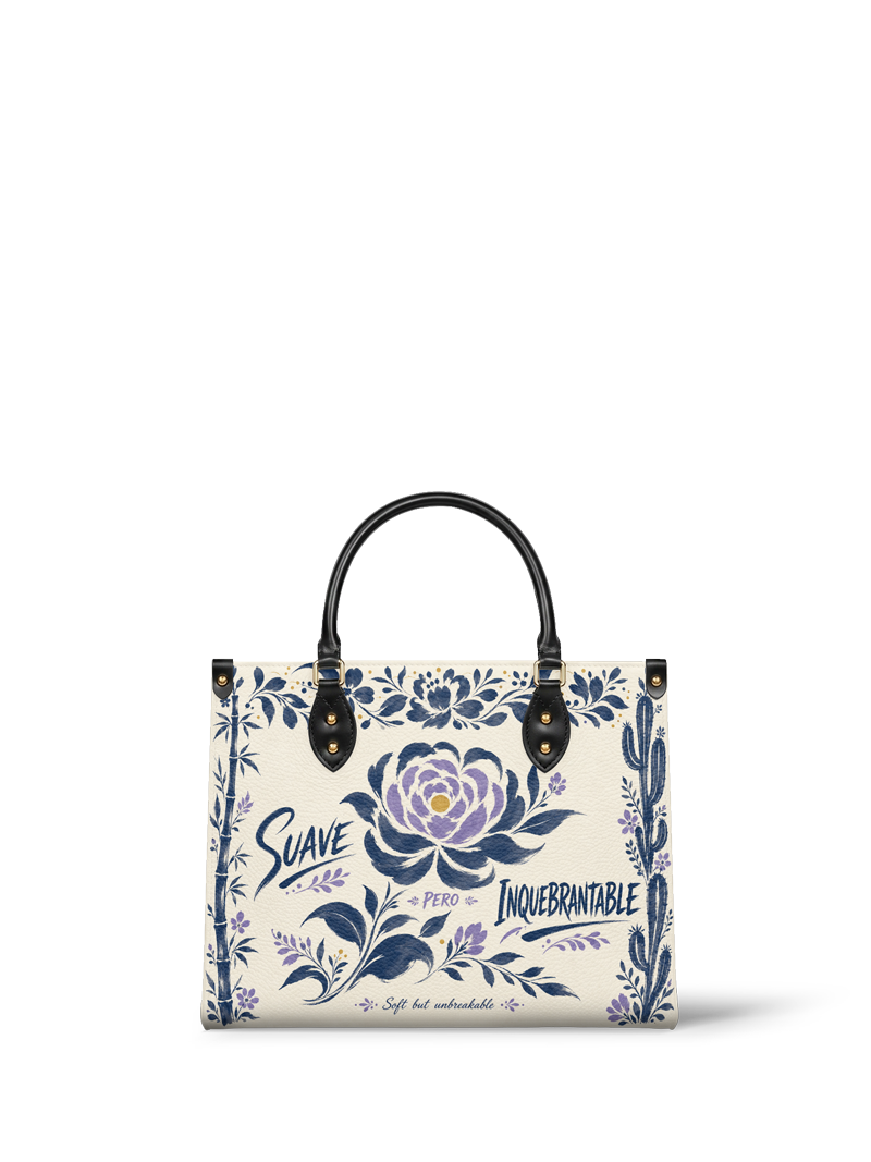 "Suave pero inquebrantable" ver.2 Leather Handbag