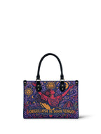 "Orgullosa de donde vengo" ver.5 Small Leather Handbag - front view | Paleta Bags